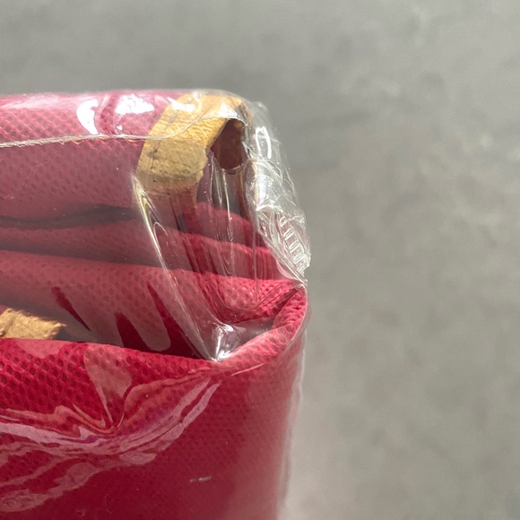 Simplify Holiday/ Christmas Set of Two 30 Inch Wreath Storage Totes- Red & Gold - Picture 13 of 14